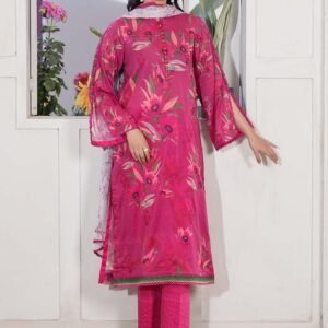 Gul Pasand 3-Piece Lawn Suit with Boring Embroidered Lawn Shirt & Embroidered Bamber Chiffon Dupatta