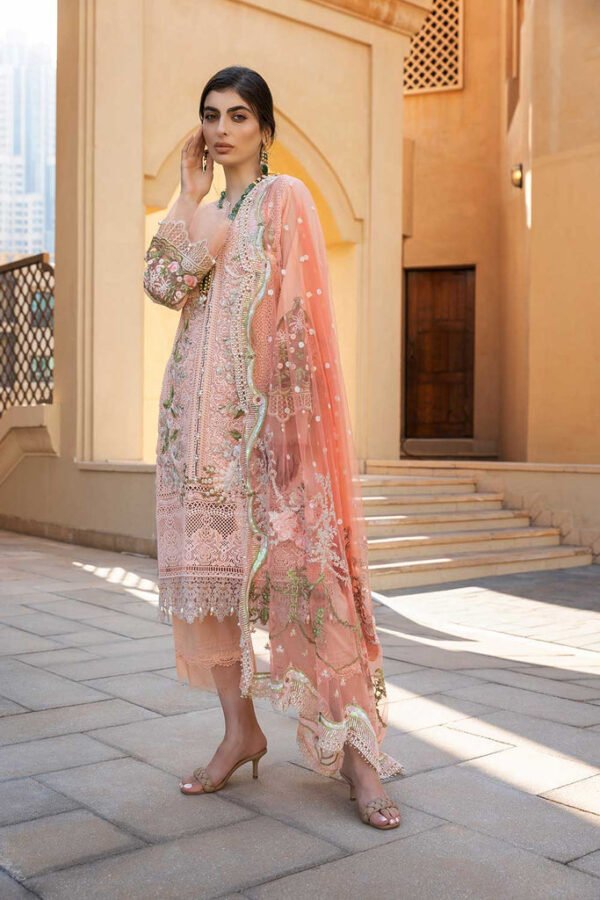 Sobia Nazir Design 5B – Embroidered Unstitched Lawn Suit with Net Dupatta