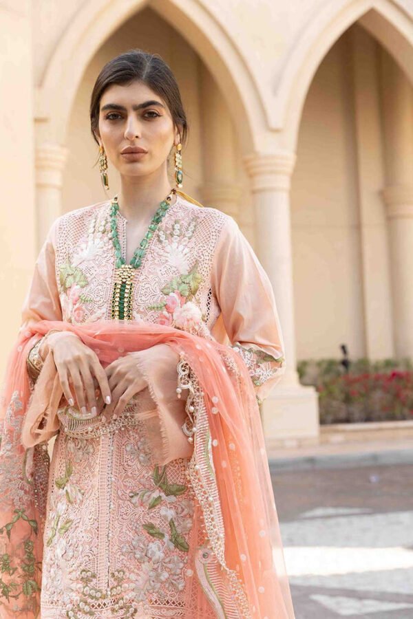 Sobia Nazir Design 5B – Embroidered Unstitched Lawn Suit with Net Dupatta