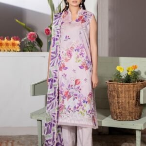 Gul Pasand 3-Piece Unstitched Premium Lawn Suit with Embroidery