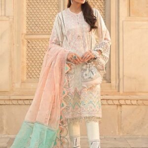 Maria B. Code 15A – MAIN TERI AAN | Luxury Embroidered Self-Jacquard Suit