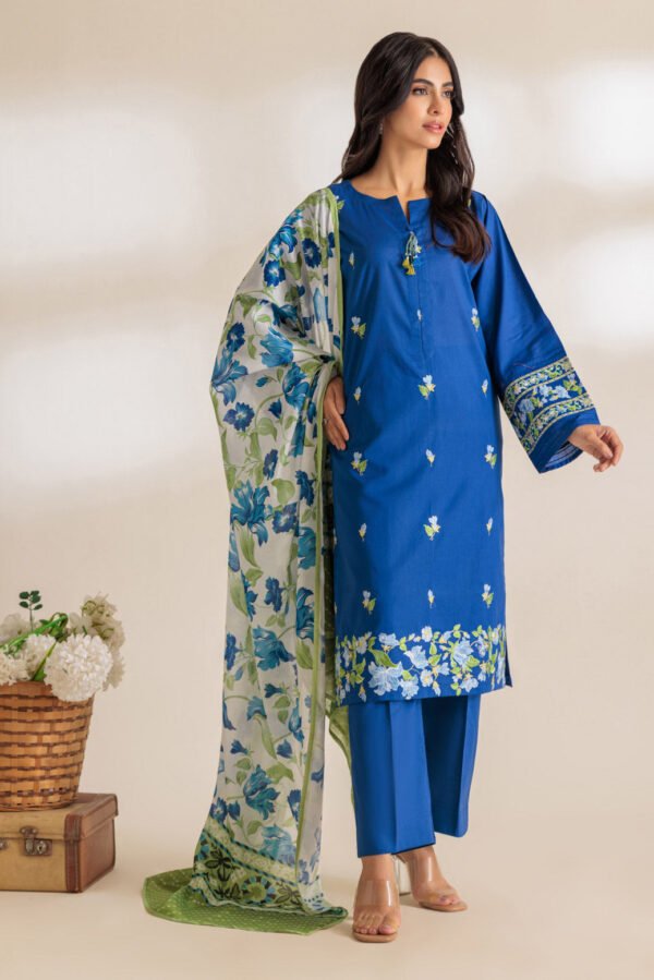 BONANZA SATRANGI BLUE-CAMBRIC-3 PIECE (SS2243P107)